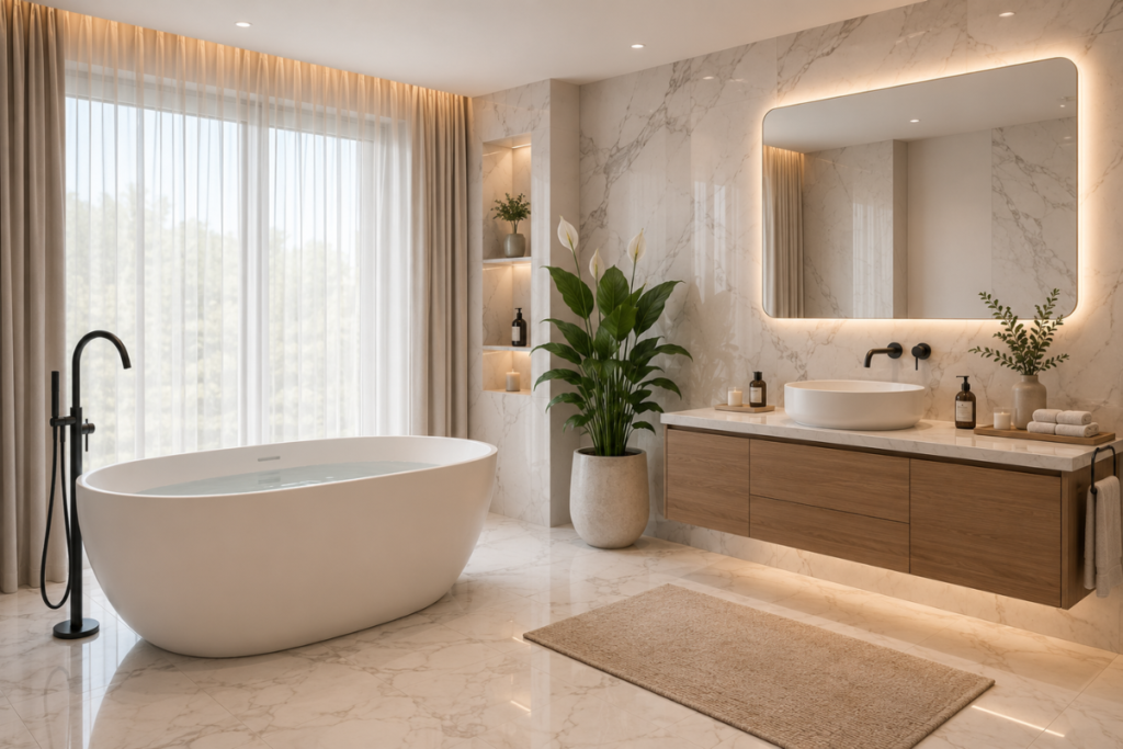 Spa-Like Bathroom Design Ideas