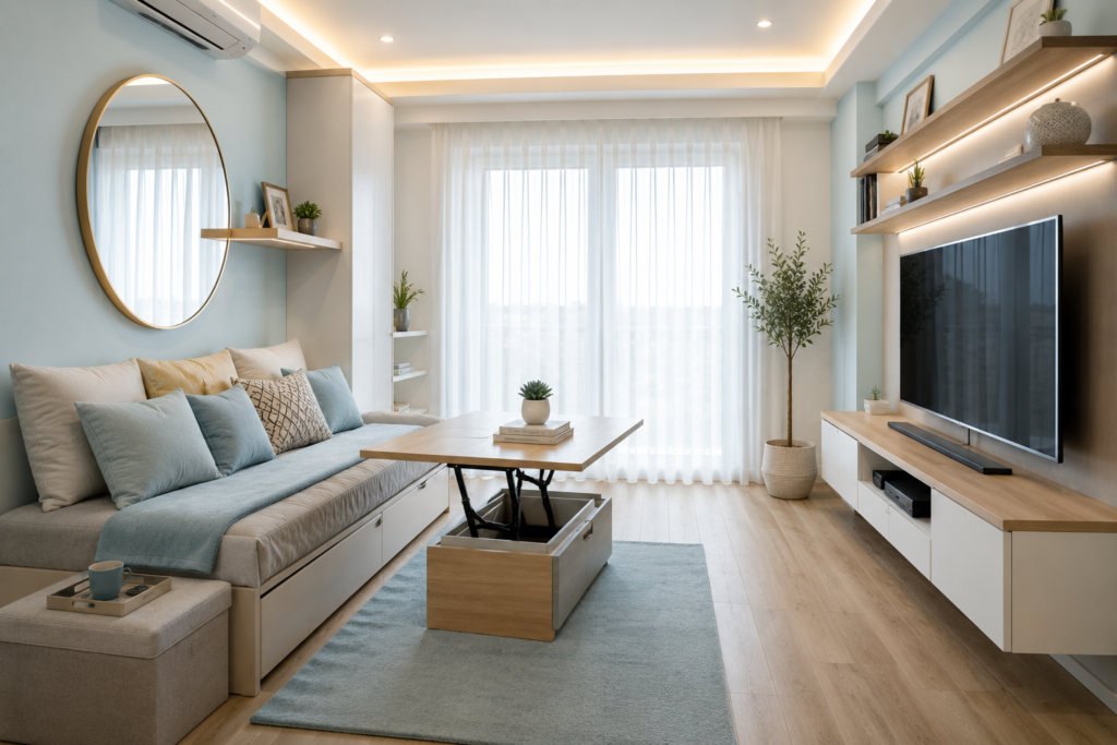1BHK and 2BHK interior design ideas