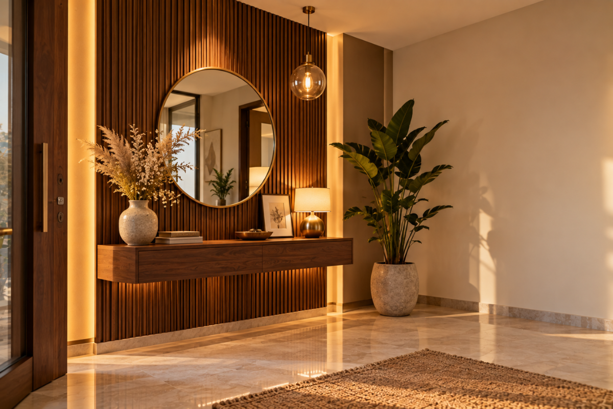 Modern apartment entrance design ideas for a grand welcome