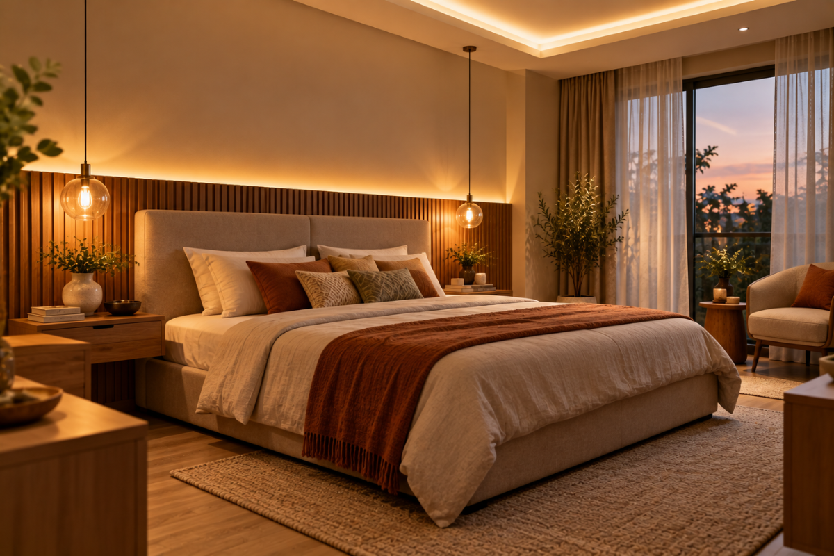 Cozy bedroom lighting ideas for modern bedroom interiors